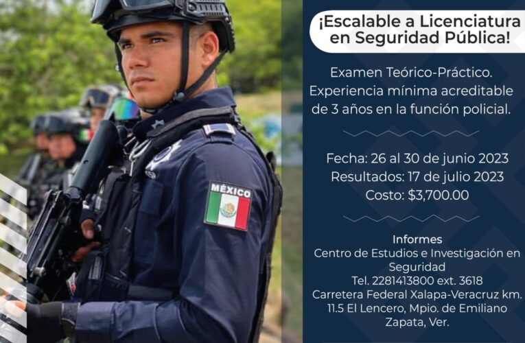 La Secretaría de Seguridad Pública del Estado de Veracruz a través del Centro de Estudios e Investigación en Seguridad convocan servidores públicos