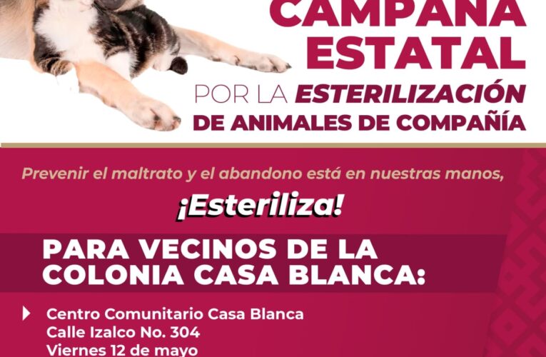 ¡Campaña Estatal de Esterilización! 