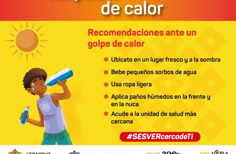 Si una persona presenta síntomas de un golpe de calor, llévalo a un lugar fresco